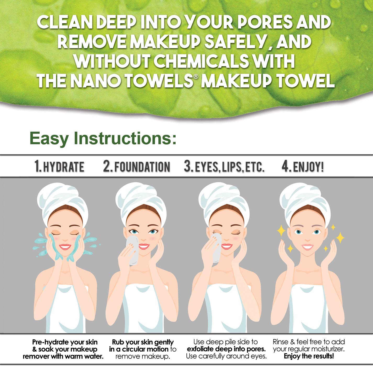 NanoTowel Makeup Remover (3 in 1) - Special Price