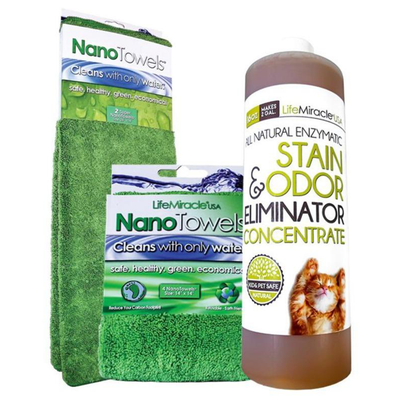 All-Natural Enzyme Concentrate x 1 (16oz) + NanoTowel x 1 + Super NanoTowel x 1 - Special Price