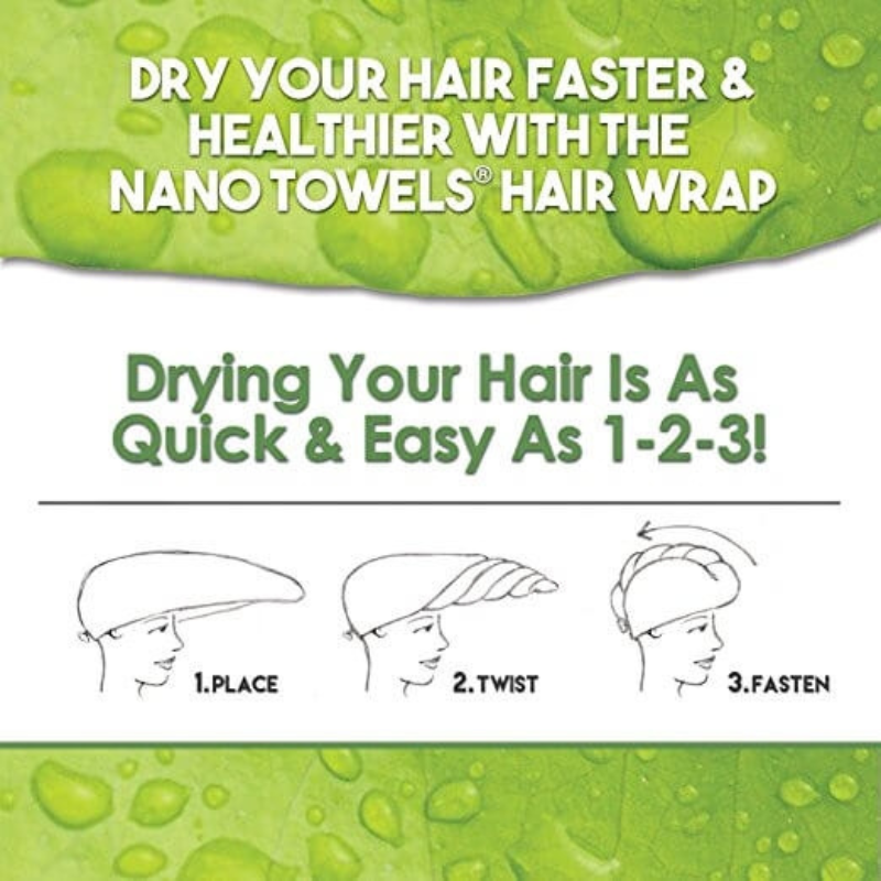 NanoTowel Hair Drying Wrap - Your Ultimate Solution to Healthy, Frizz-Free Hair [VIP Customers Only]